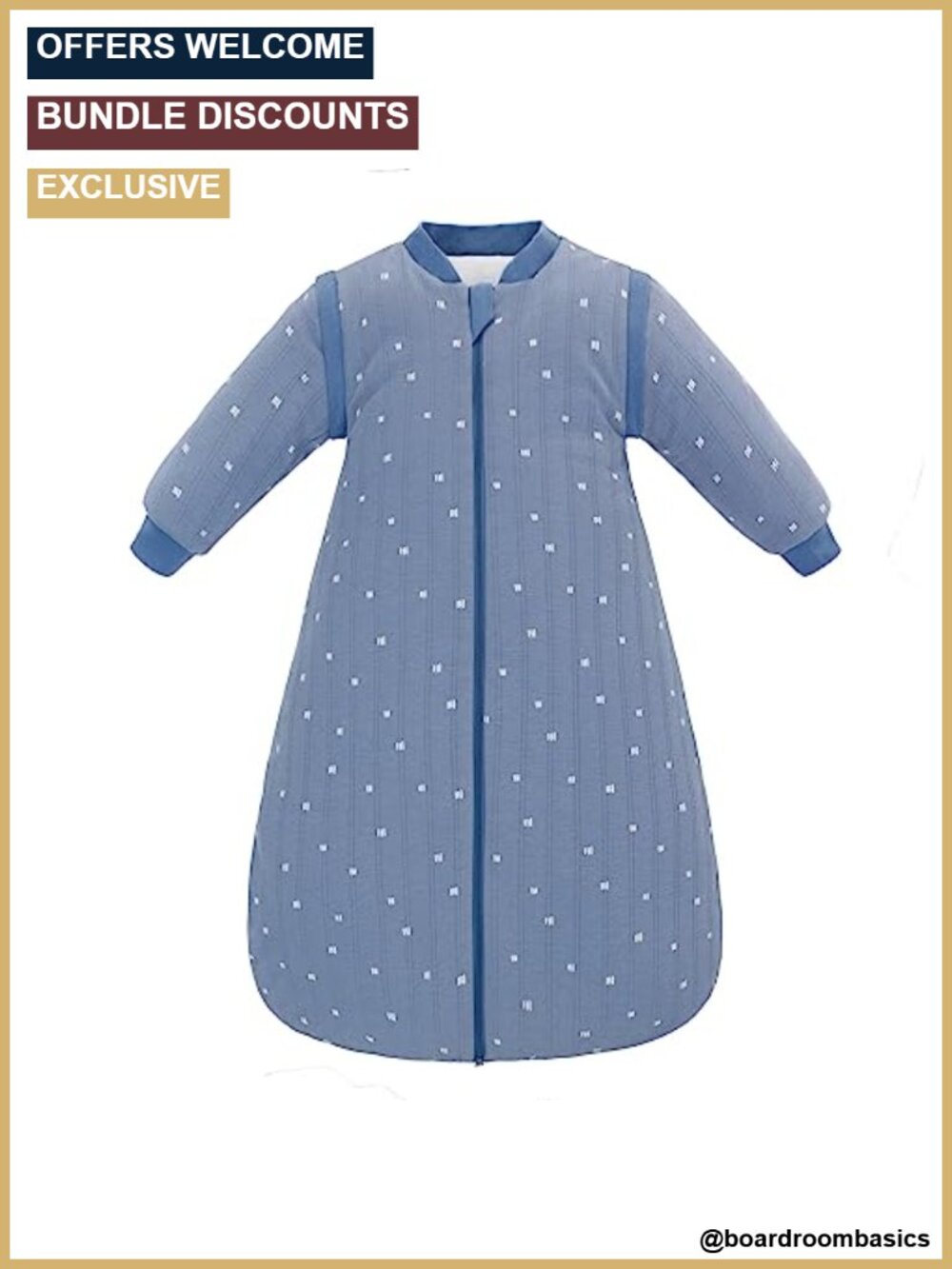 TOG 2.5 Winter Baby Sleep Sack Removable Sleeves Wearable Blanket 6-18M